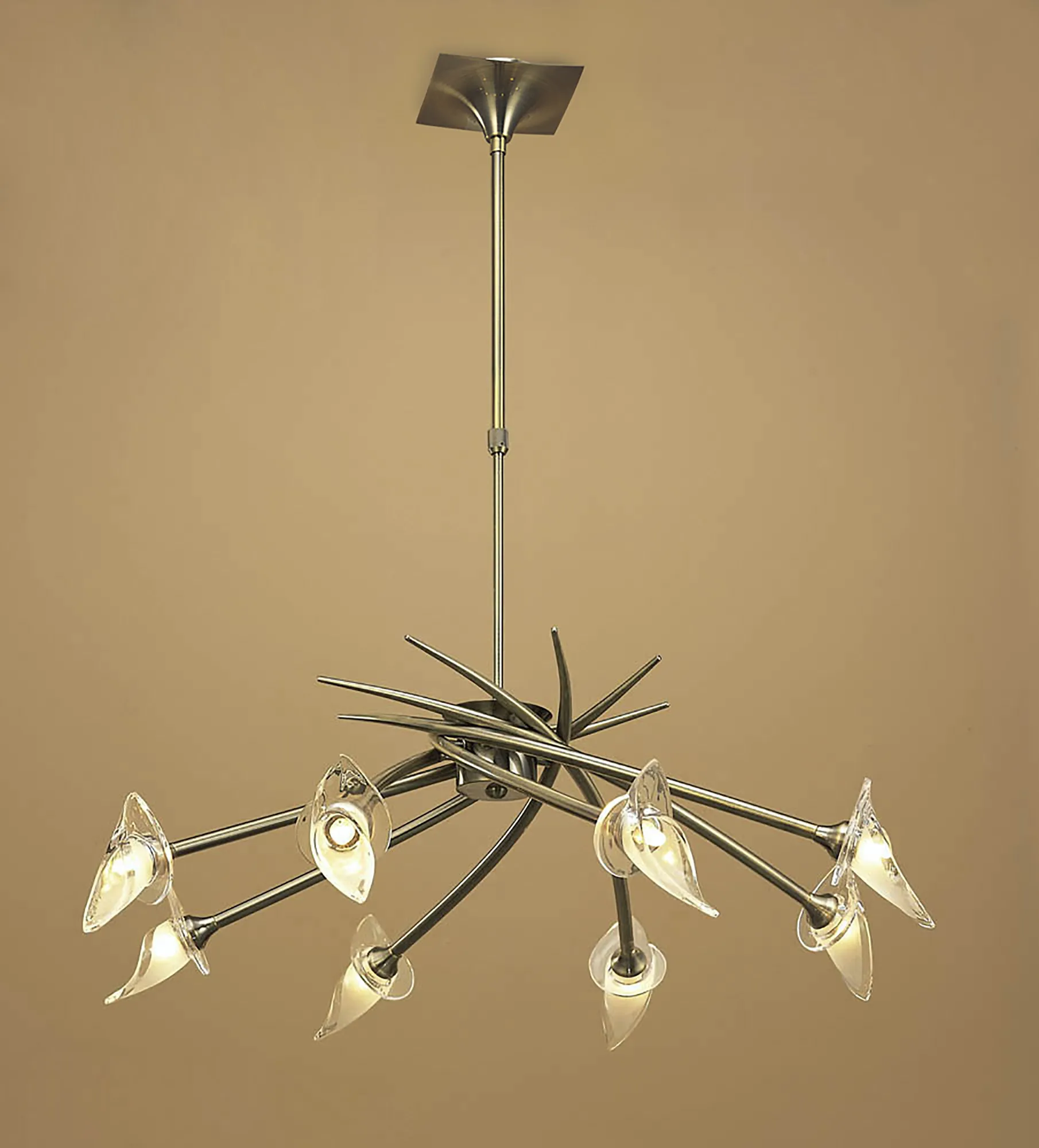 Flavia Antique Brass Ceiling Lights Mantra Multi Arm Fittings Flavia Antique Brass Ceiling Lights Mantra Multi Arm Fittings